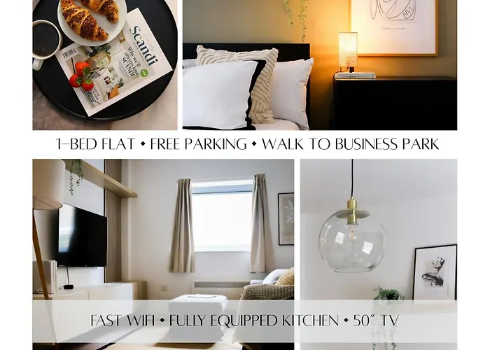 Luxurious Fully Equipped Cowley 1 Bed Apartment With Free Parking